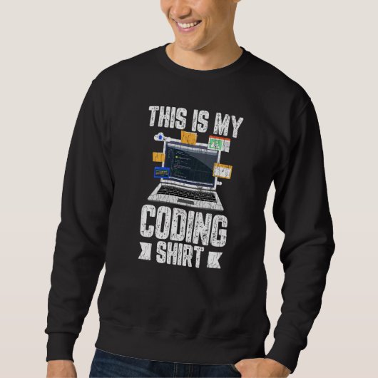 Computer Programmer Codering IT Technicus Grafisch Trui (Voorkant)