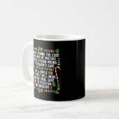 Computer Programmer Coding Debugging Kerstmis Koffiemok (Voorkant links)