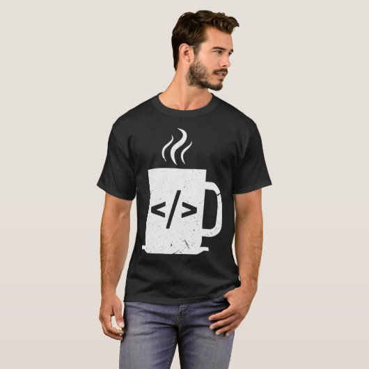 Computer Programmer Coffee Funny Javascript Progra T-shirt (Voorkant volledig)
