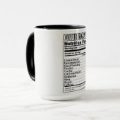 Computer Programmer Nutrition Facts Mok (Voorkant links)