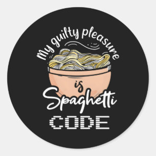 Computer Programmering Spaghetti Code Programmeur  Ronde Sticker