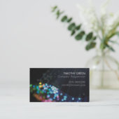 Computer Programmeur Kleurrijke Vezel Optische Lic Visitekaartje (Staand voorkant)