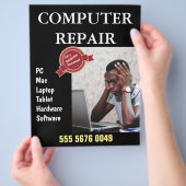 Computer Repair Business Adverteren brochure (Hand)