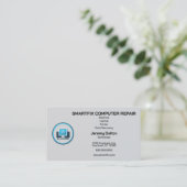 Computer Repair Data Recovery Computer Builder Visitekaartje (Staand voorkant)
