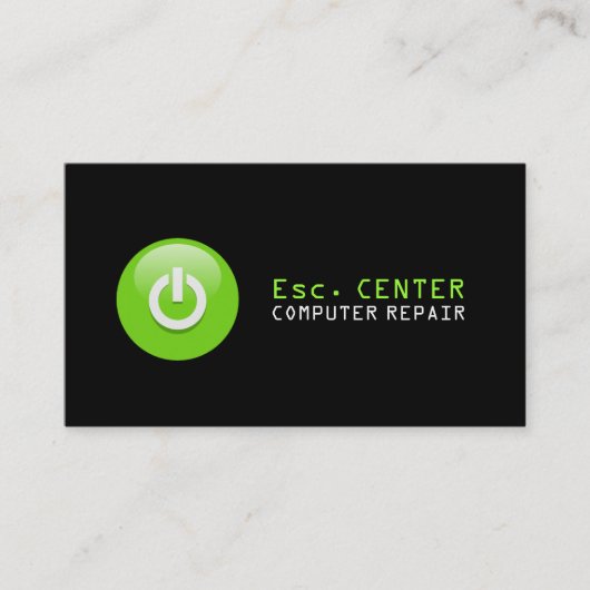 Computer Repair, PC Geek Center Visitekaartje (Voorkant)