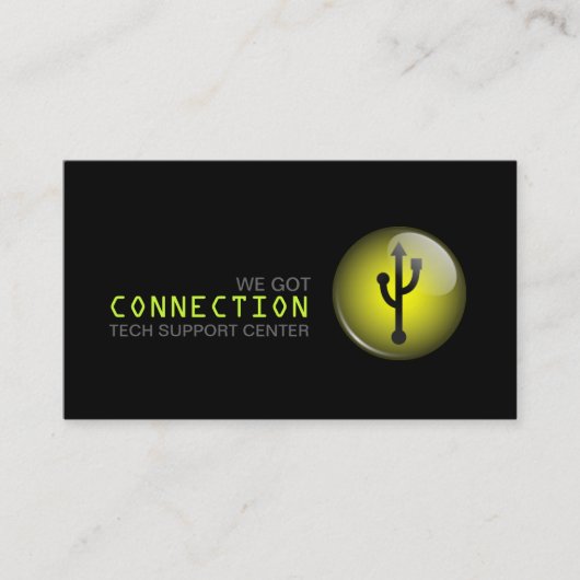 Computer Repair, Tech, Support Visitekaartjes (Voorkant)