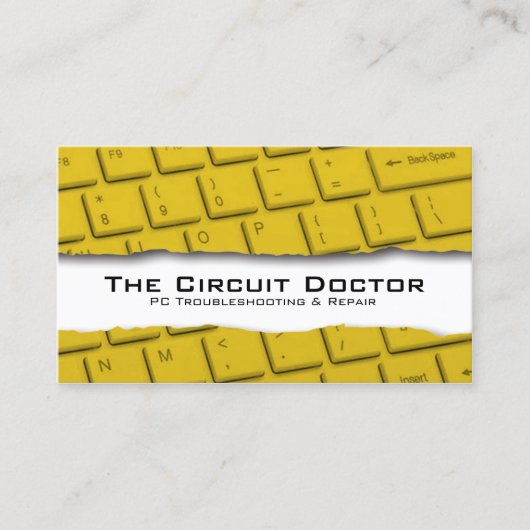 Computer Repair Visitekaartje Tearaway (Voorkant)