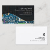 Computer Reparatie Specialist Moeder Board Circuit Visitekaartje (Voorkant / Achterkant)
