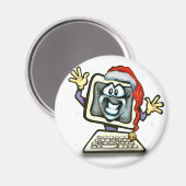 Computer Santa Magneet (Voorkant / Achterkant)