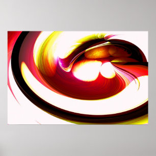 Computer Schilderen Digitale Abstracte Cirkels Pos Poster