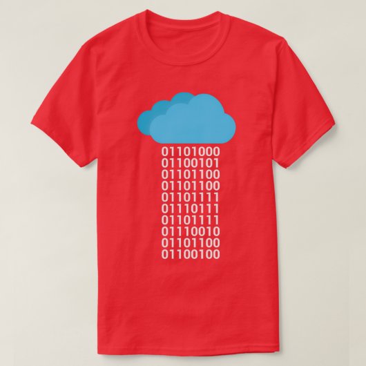 Computer Science Binary Gift T-shirt (Design voorkant)