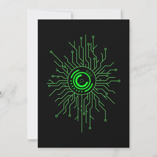 Computer Science Circuit Board Kaart (Voorkant)