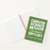 Computer Science College Major Cool People Notitieboek (Binnen)