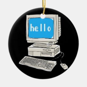 Computer Science Desktop Scientist T-Shirt Keramisch Ornament