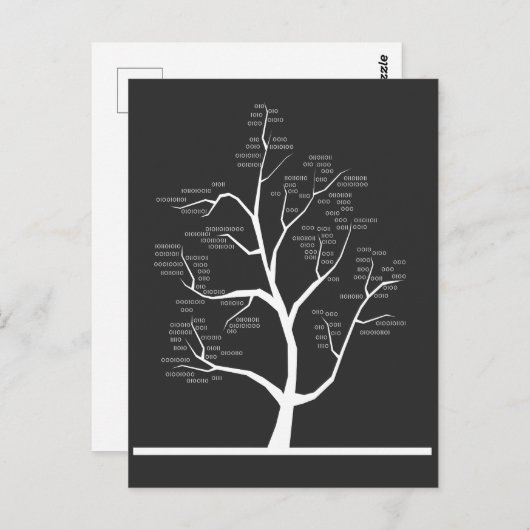 Computer Science leraar binaire code structuur Briefkaart (Voorkant / Achterkant)