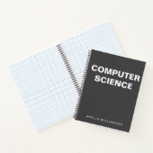 Computer Science Personalized School Black Graph Notitieboek (Binnen)