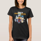 Computer Science Python Coder Eat Code Slaapstand T-shirt (Voorkant)