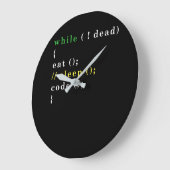 Computer Science Python Programmer Eat Code Slaap Grote Klok (Hoek)