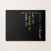 Computer Science Python Programmer Eat Code Slaap Legpuzzel (Horizontaal)