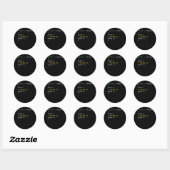 Computer Science Python Programmer Eat Code Slaap Ronde Sticker (Vel)