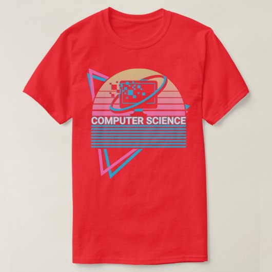 Computer Science Retro T-shirt (Design voorkant)