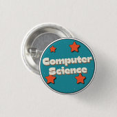 Computer Science Ronde Button 3,2 Cm (Voorkant /achterkant)