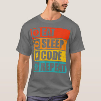 Computer Science Shirten Eat Sleep Code Repo Prog T-shirt