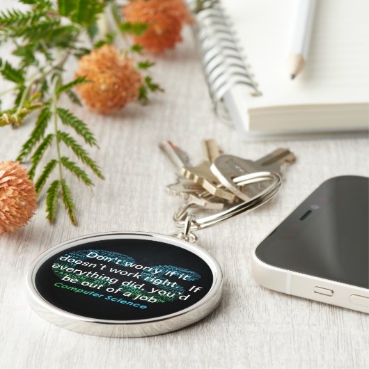 Computer Science Sleutelhanger (Zijkant)