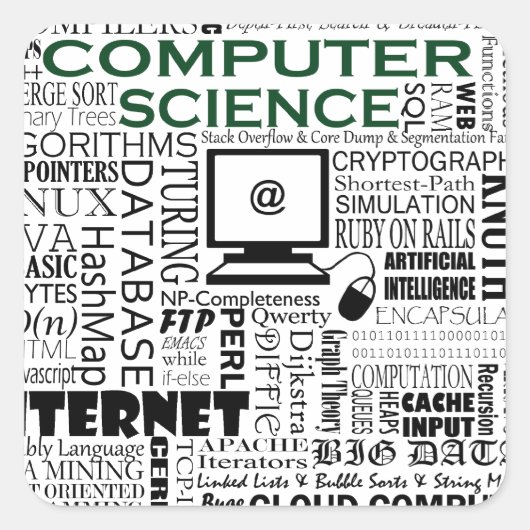 Computer Science Sticker (Voorkant)