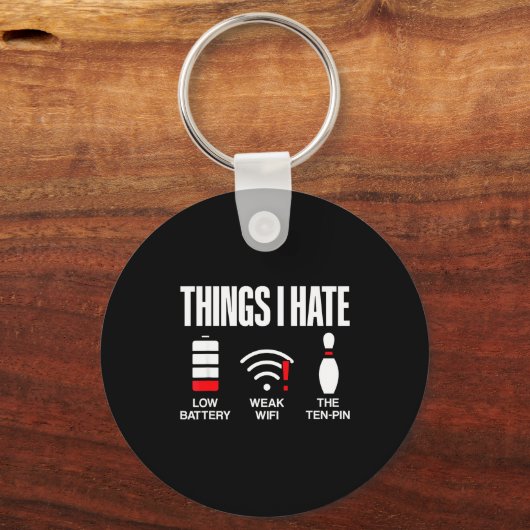 Computer Science Things I Hate Low Battery Weak Sc Sleutelhanger (Voorkant)