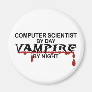 Computer Scientist by Day, Vampire by Night Magneet