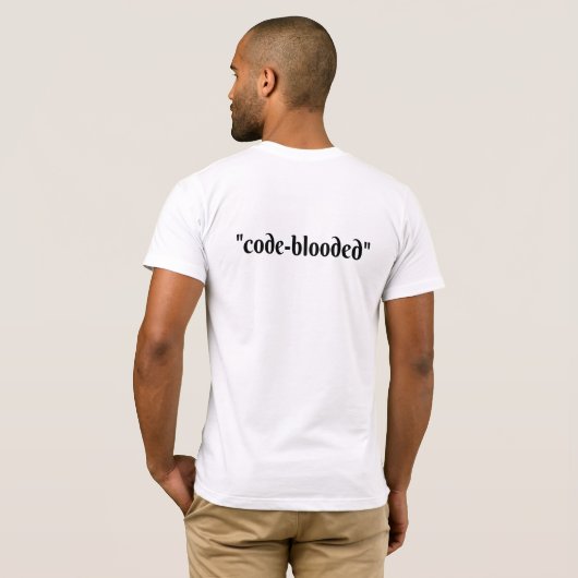 computer Shirt, cadeau voor ontwikkelaar, codering T-shirt (Achterkant volledig)