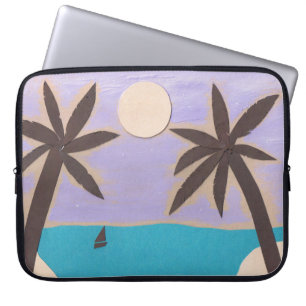 Computer Sleeve met Palm Beach Scene