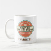 Computer Systems Analyst - Aangepaste microscoopca Koffiemok (Links)