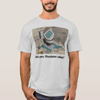 computer tech flush t-shirt