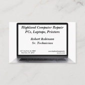 Computer Tech Reparatie Programmering Sales Visitekaartje (Voorkant)