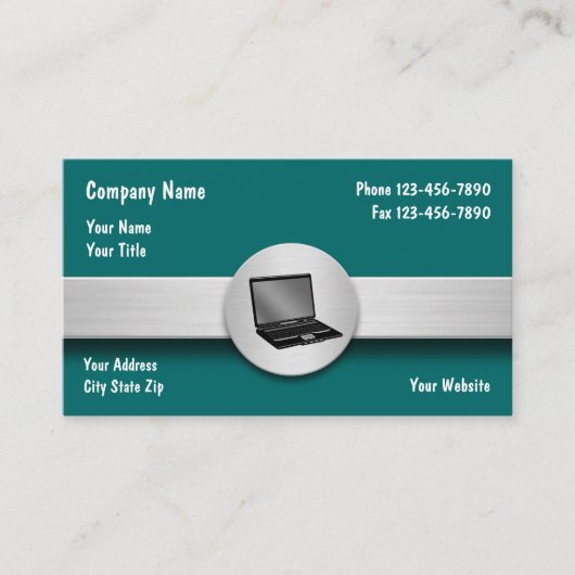 Computer Tech Support Visitekaartje (Voorkant)