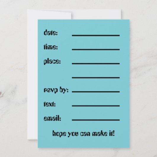 #computer verjaardagsfeest invite door dalDesignNZ Kaart (Achterkant)