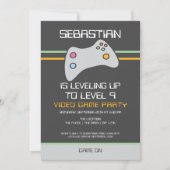 Computer Video Game Player Levensdag omhoog Kaart (Voorkant)