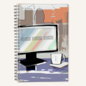 Computer Wachtwoorden Spiral Notitieboek (Voorkant)