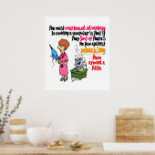 Computer Whacking is toegestaan (1) Poster (Keuken)