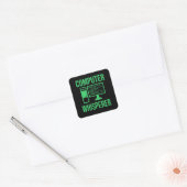 Computer Whisperer IT Tech Software Programmer Vierkante Sticker (Envelop)