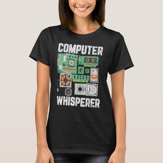 Computer Whisperer IT-technicus Grafisch T-shirt (Voorkant)