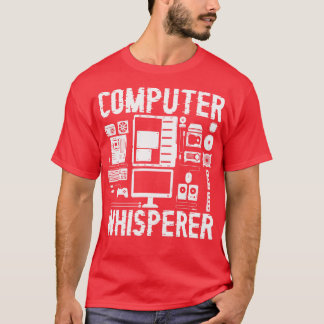 Computer Whisperer Tech ondersteunt Programmer Cod T-shirt