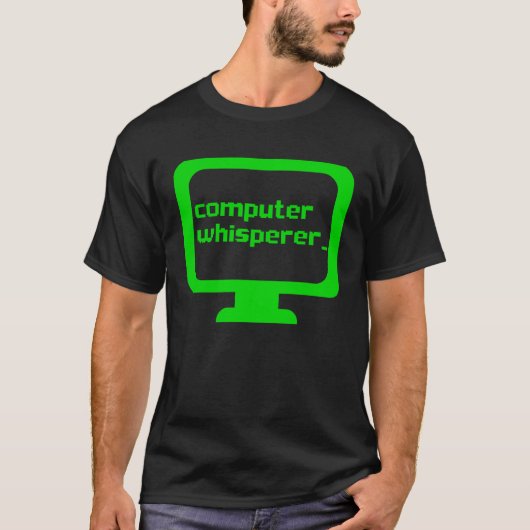 Computer Whisperer Tech Support Nerds Geeks  IT T-shirt (Voorkant)