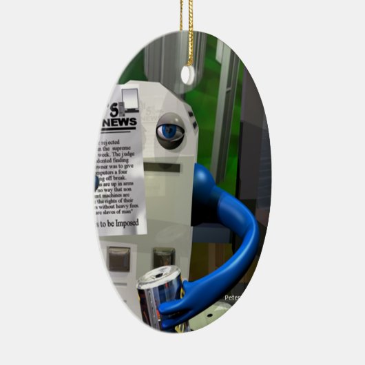 Computer Worker Keramisch Ornament (Rechts)