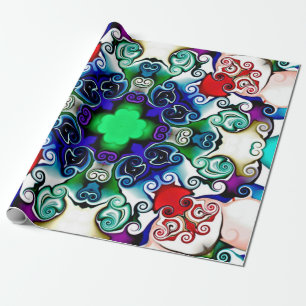 Computerafbeeldingen. Illustratie van een abstract Cadeaupapier