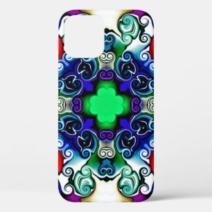 Computerafbeeldingen. Illustratie van een abstract iPhone 12 Hoesje