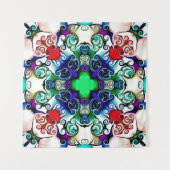 Computerafbeeldingen. Illustratie van een abstract Wandkleed (Voorkant (horizontaal))