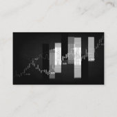 computeranalist | stock candlestick graph visitekaartje (Achterkant)